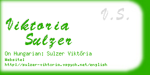 viktoria sulzer business card